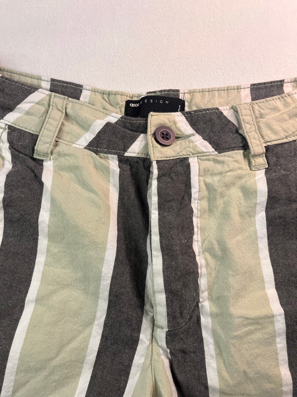 Preppy Striped Chino Shorts by ASOS Design 28